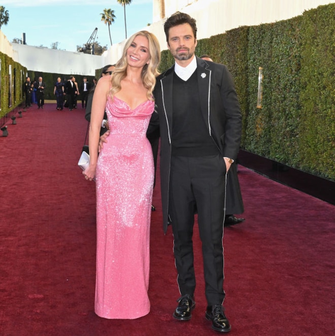 Globes: Sebastian Stan Kisses Annabelle Wallis in Rare PDA Moment